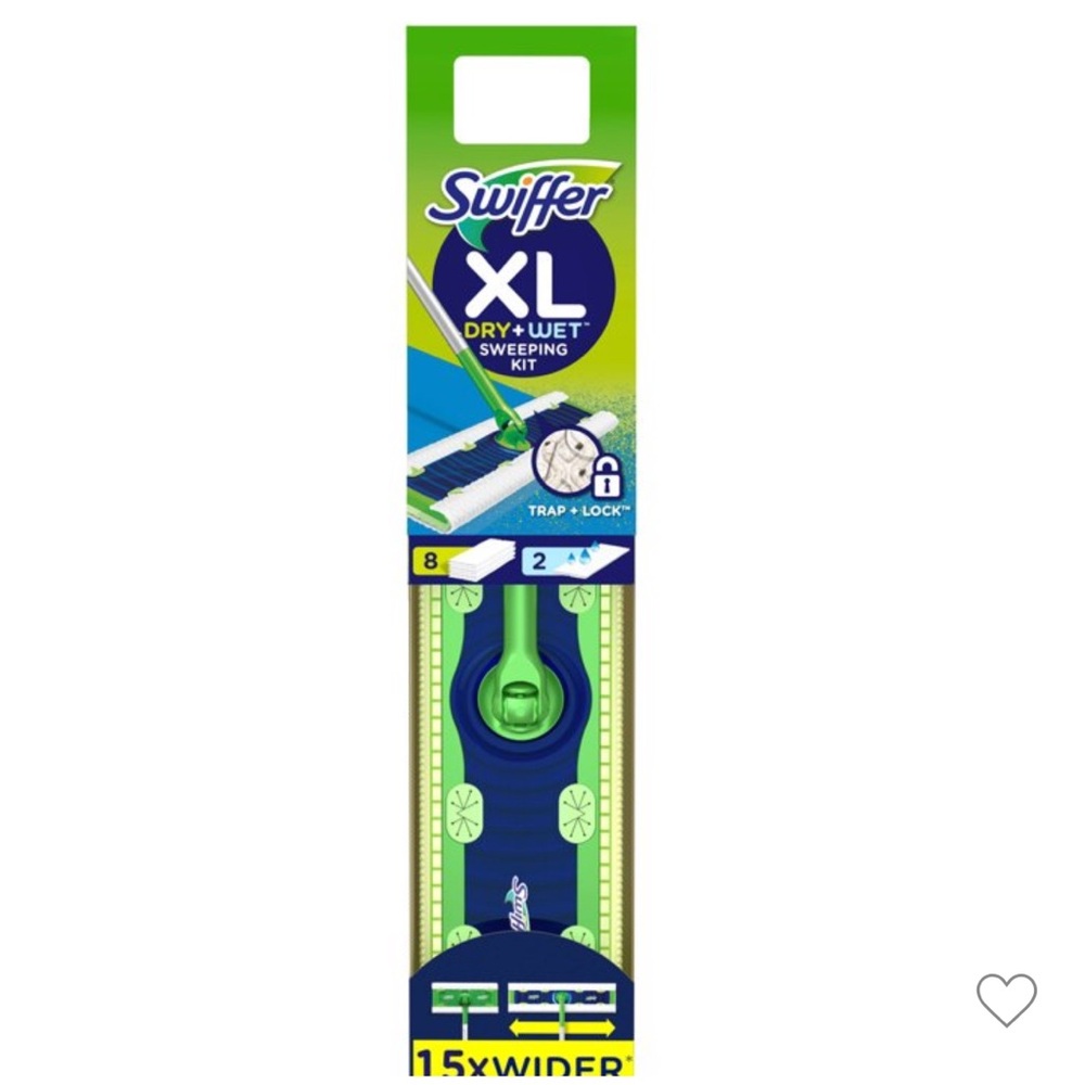 Swiffer XL Dry & Wet Sweeping Kit - Navy and Lime